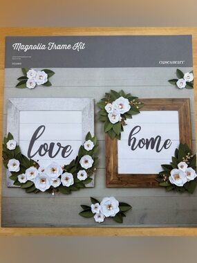 Close to My Heart Magnolia Frame Kit - Wall or Party Decor White Floral Accents